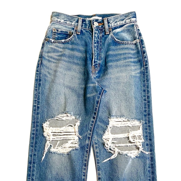 Moussy Distressed Denim Jeans - Picture 2 of 10